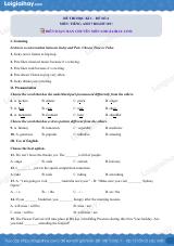 Đề thi học kì 1 Tiếng Anh 7 Right on! - Đề số 4